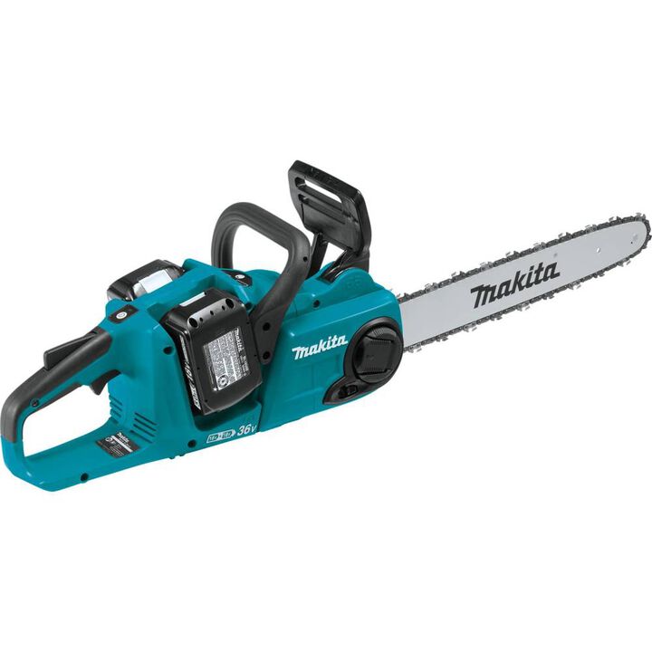 Makita 18V X2 (36V) LXT Lithium-Ion Brushless Cordless 16in Chain Saw Kit with 4 Batteries (5.0Ah), large image number 6