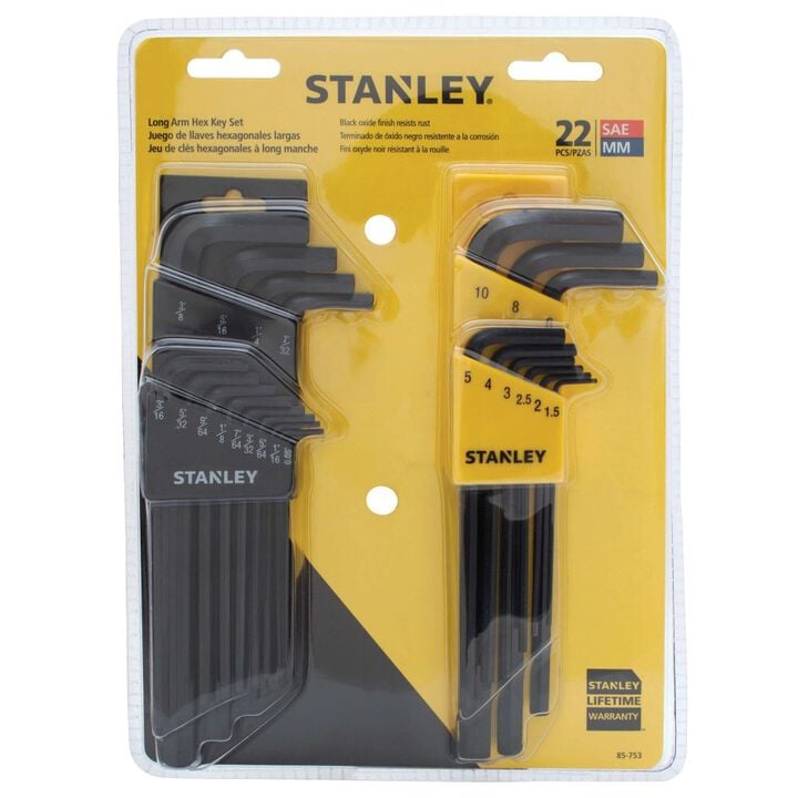 Stanley Hex Keys, Metric and SAE, Propeller Turner Set of 22, large image number 2