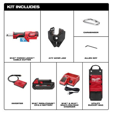 Milwaukee M18 Force Logic Cable Cutter Kit with 477 ACSR Jaws, large image number 1