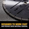 DEWALT HP 14 Inch Segmented Rim Diamond Blade for General Purpose Concrete, small image number 2