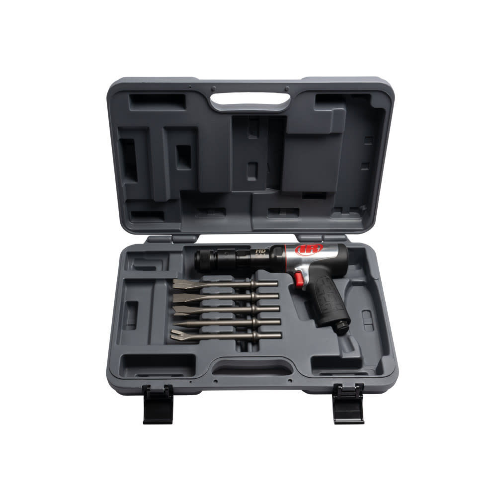 Ingersoll Rand Air Hammer and 5-Piece Chisel Set, 2600 BPM, large image number 3