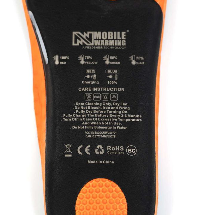 Mobile Warming 3.7V Premium BT Heated Insoles Medium Black, large image number 3
