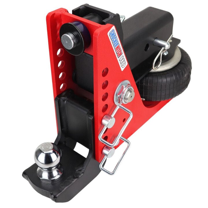 Shocker Hitch HD 20K 2.5 Inch Air Receiver Hitch & Drop Ball Mount 2 Inch Hitch Ball, large image number 0