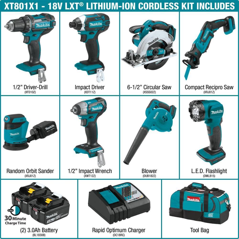 Makita 8 piece new arrivals