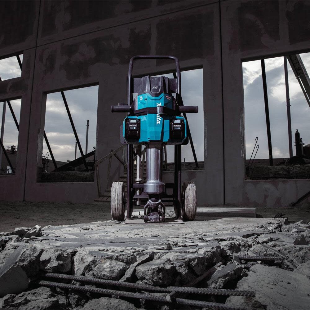 Makita 80V max (40V max X2) XGT Brushless 70 lb. 1-1/8 Inch Hex AVT Breaker Hammer 8 Ah Kit, AWS Capable GMH04PLX - Acme Tools Makita 80V max (40V max X2) XGT Brushless 70 lb. 1-1/8 Inch Hex AVT Breaker Hammer 8 Ah Kit, AWS Capable GMH04PLX - Acme Tools