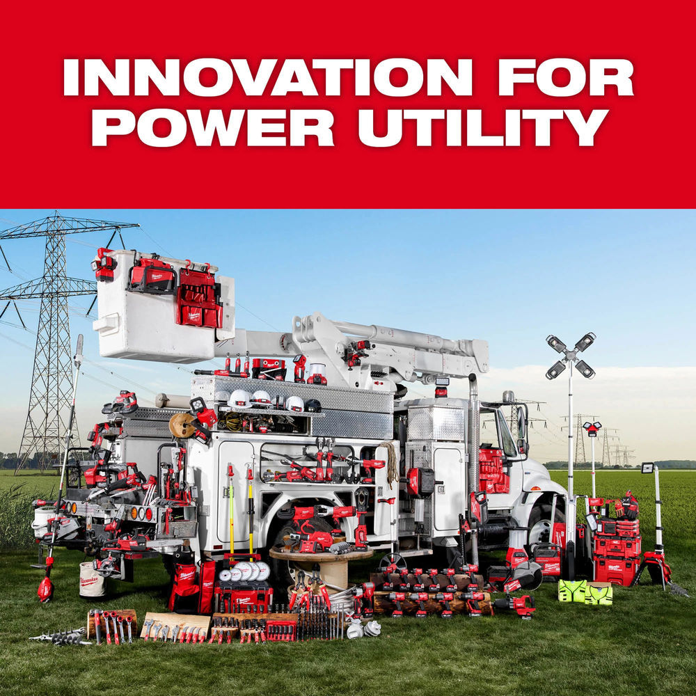 Milwaukee M18 FORCE LOGIC 6T Latched Linear Utility Crimper & M18 REDLITHIUM XC 18V 5Ah Battery Pack Bundle, large image number 8