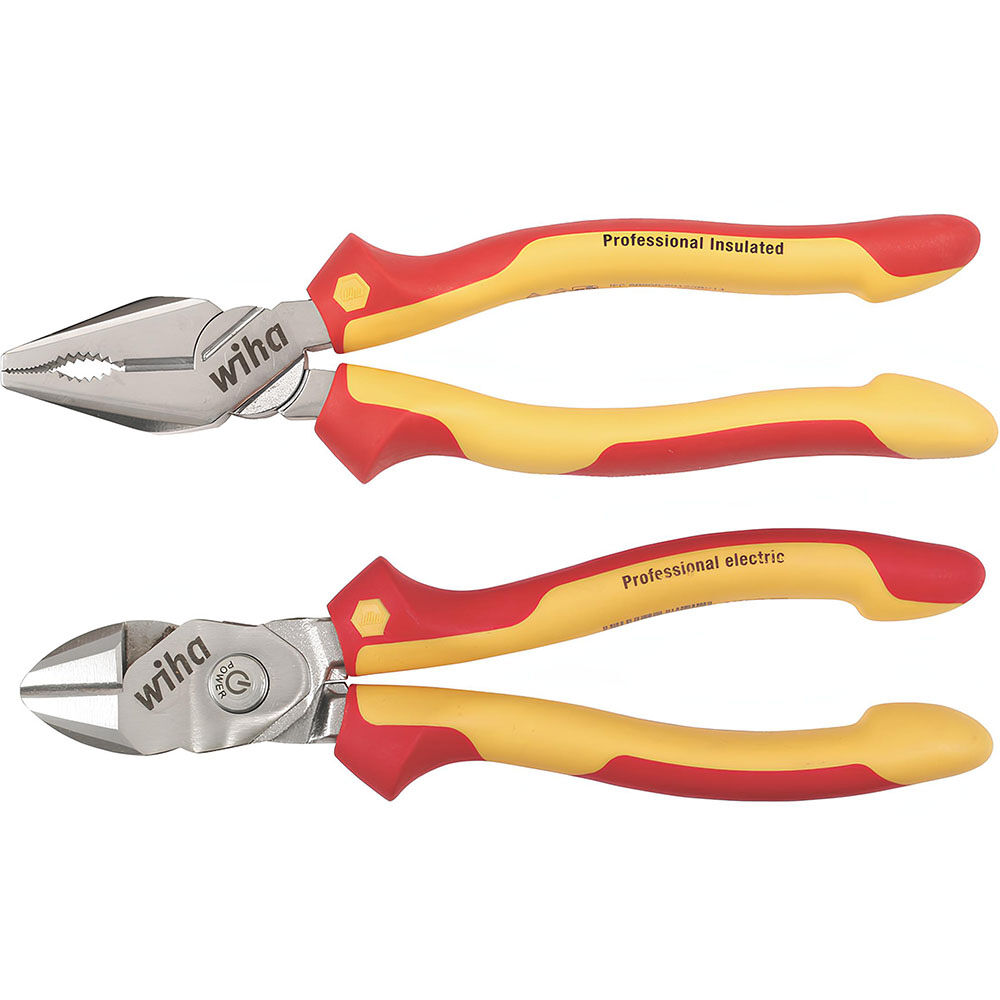 Изолированные комбинированные плоскогубцы Wiha и набор плоскогубцев Bicut Supercut из 2 частей 15090₽