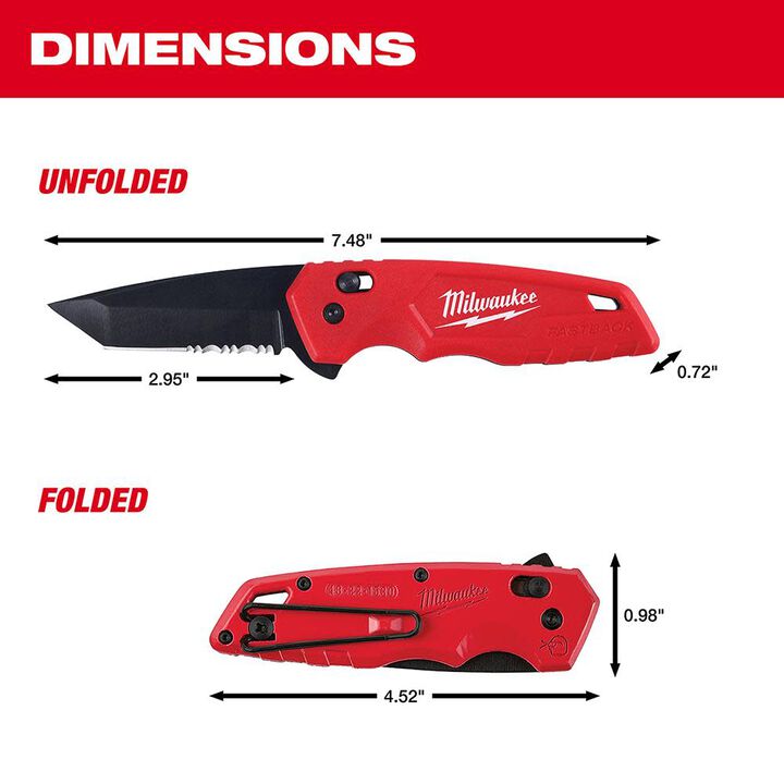 Milwaukee FASTBACK Spring Assisted Folding Knife, large image number 2