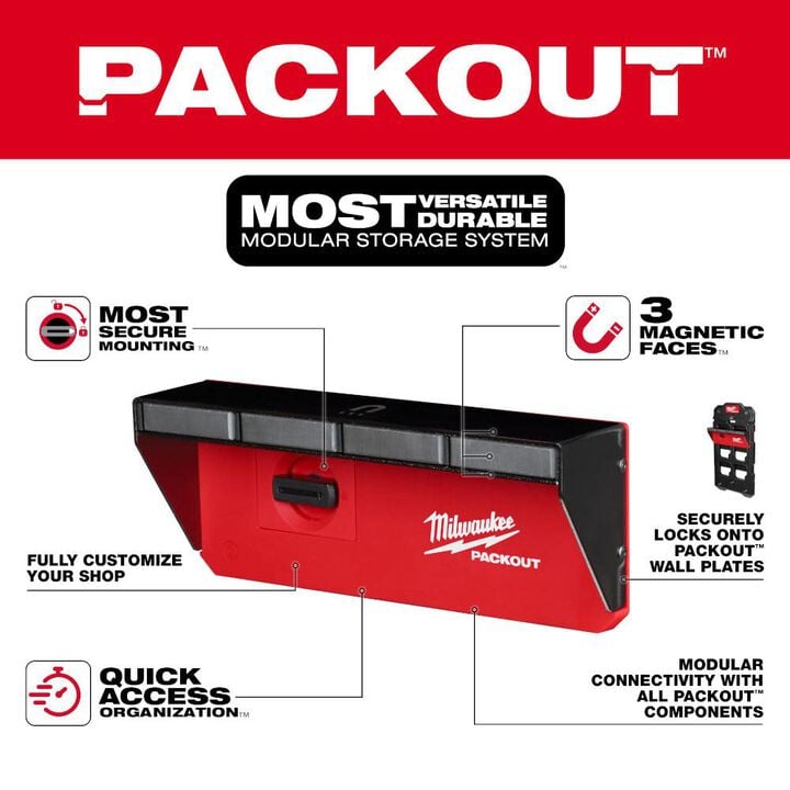 Milwaukee PACKOUT Magnetic Rack, large image number 1