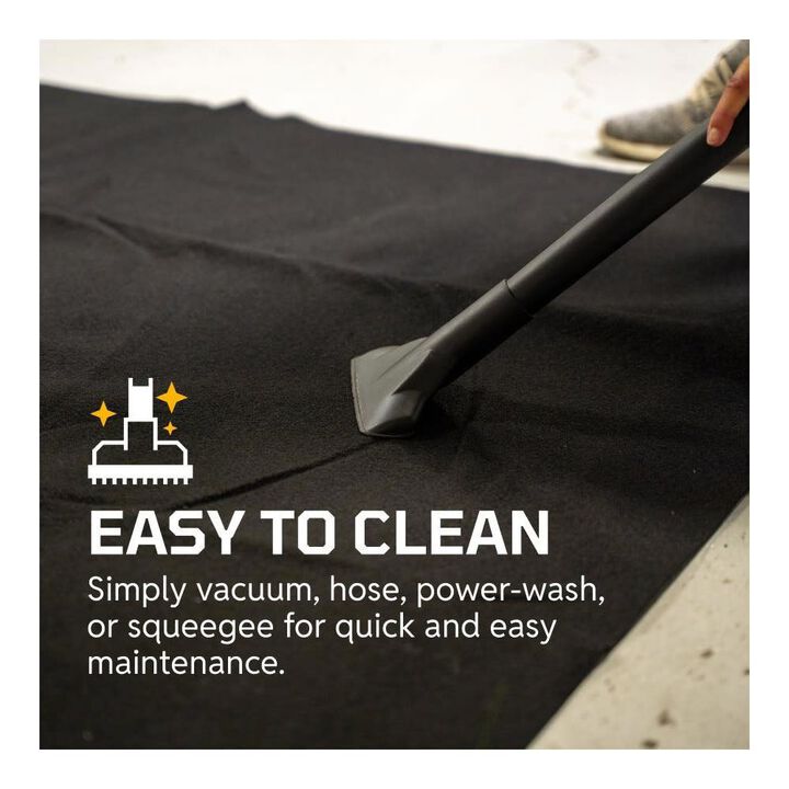 Auto Floor Guard 6 Ft x 3 Ft 10 Inch Utility Carpet Garage Floor Mat Black, large image number 5