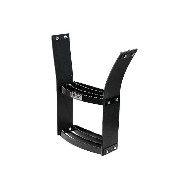 K&M Manufacturing 2-Step Bolt-On Flex Step Kit Black