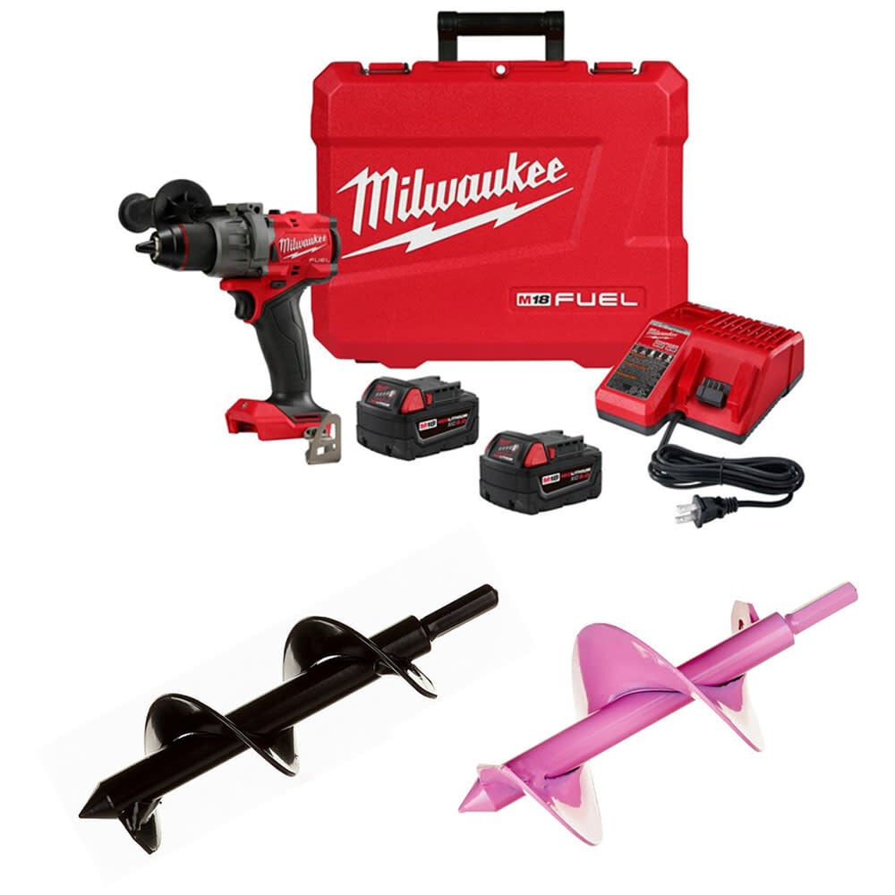 Power Planter Flower Bed Planter Auger with Milwaukee Drill Bundle, large image number 1