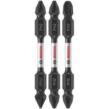Bosch Impact Tough 2.5 Inch Phillips Double-Ended Bit Set 3 Piece