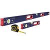Stabila Type 196 Patriot Series 48 Inch & 16 Inch Level Set with BM100 10 Ft Tape Measure, small image number 1