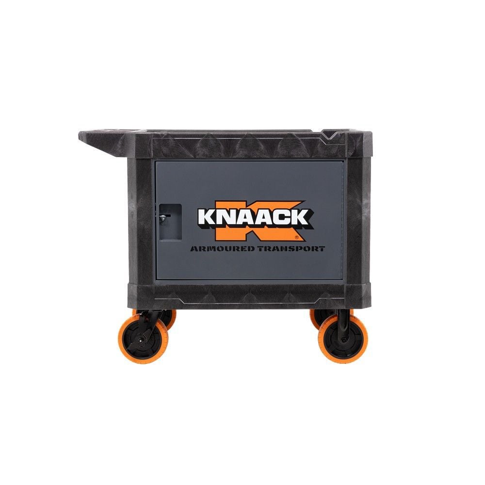 Knaack 45.5 Inch x 27 Inch x 37 Inch Steel and HDPE Armored Transport, Gray, large image number 2