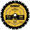 DEWALT 7-1/4-in 24T Saw Blade with ToughTrack tooth design, small