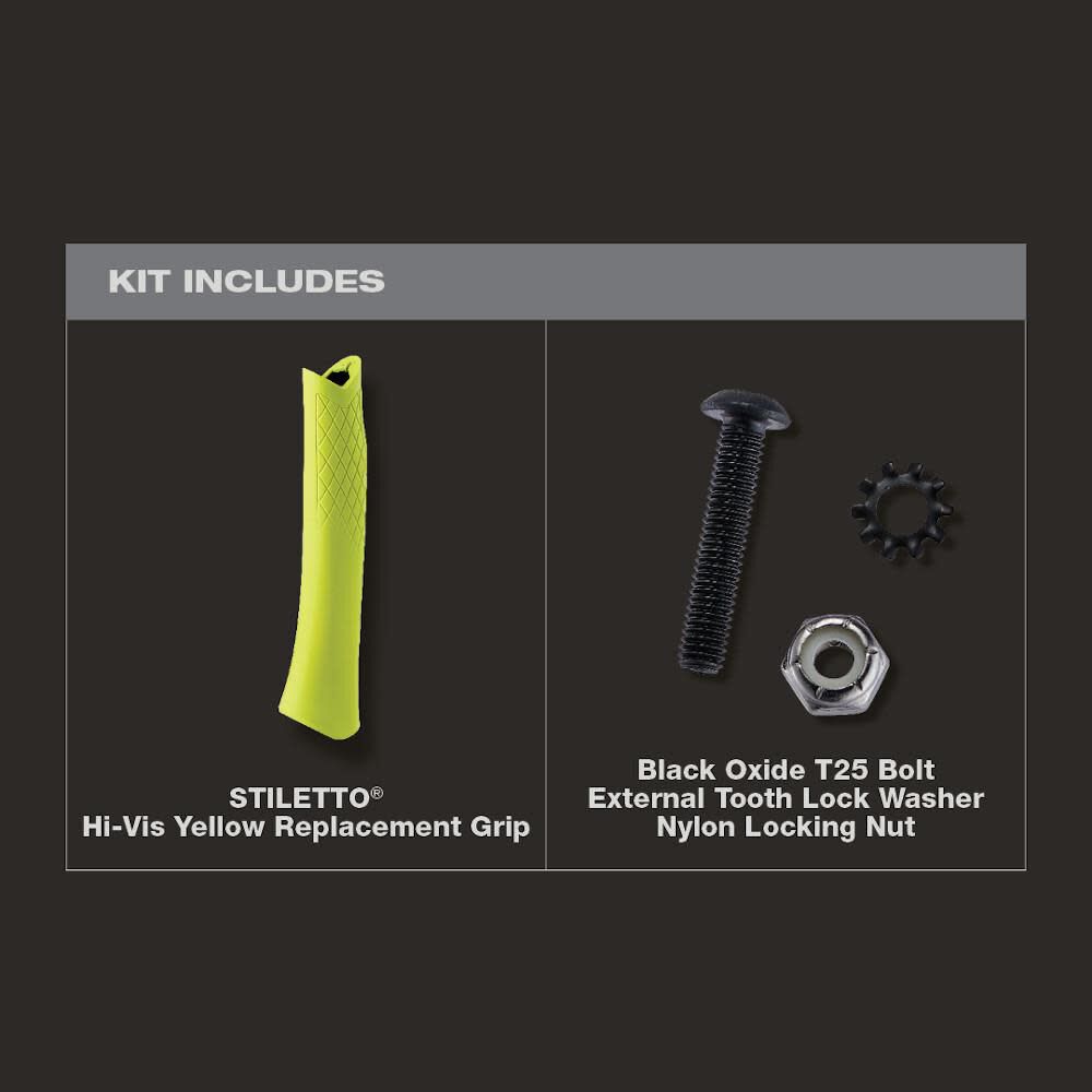 Stiletto Promotional Hi-Vis Yellow Replacement Grip, large image number 2