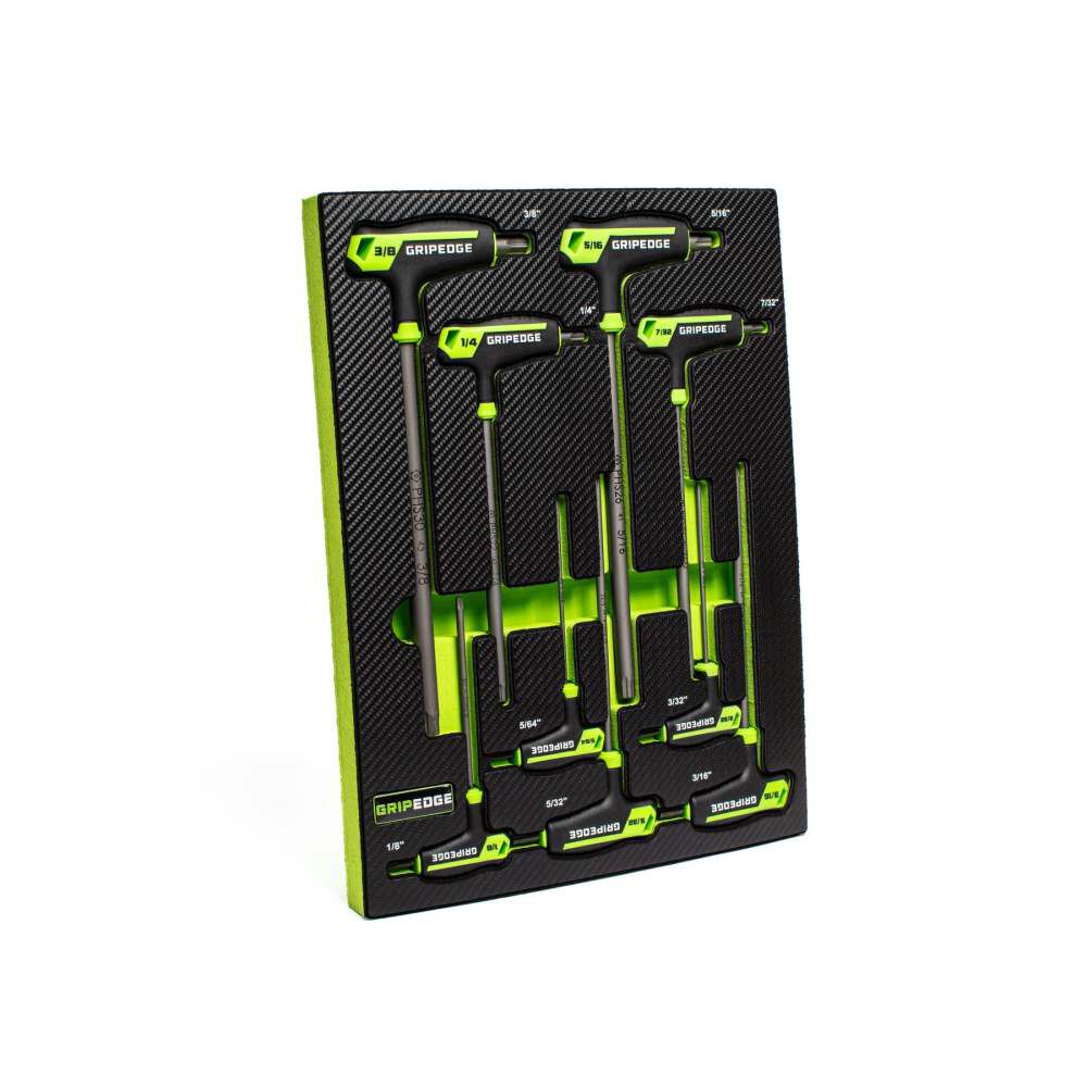 GripEdge Tools RPT Hex T-Handle Driver Set SAE 9 Pieces, large image number 2