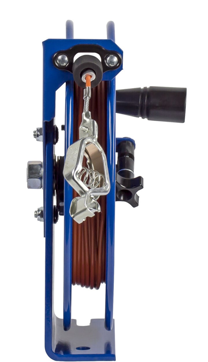 Coxreels Spring Rewind Static Discharge Hand Crank Cable Reel 100' Cable, large image number 1