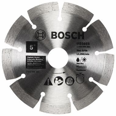 Bosch 5in Standard Segmented Rim Diamond Blade for Soft Materials