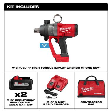 Milwaukee M18 FUEL 1inch High Torque Impact Wrench with ONE-KEY Kit, large image number 2