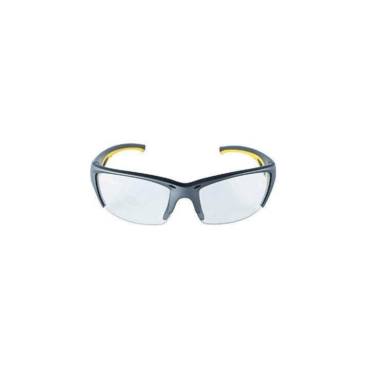 3M Accented Temple Gray/Yellow Frame Clear Lens Safety Glasses