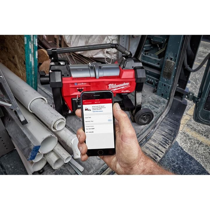 Milwaukee M18 FUEL Sewer Sectional Machine with Cable Drive Kit, large image number 19