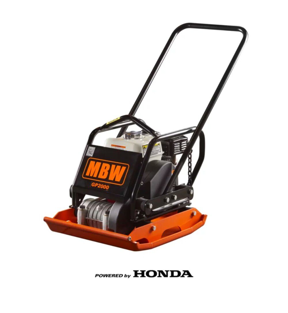 MBW GP2000 165lb Plate Compactor with Honda GX160 Engine, large image number 2