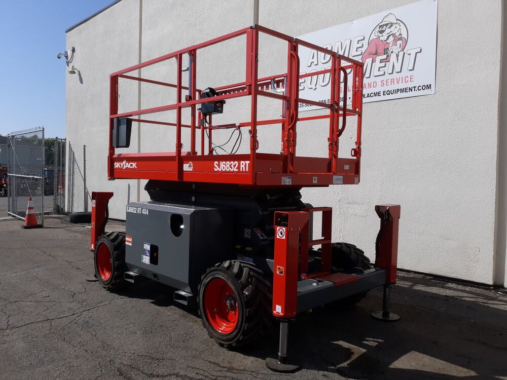 Skyjack Scissor Lift 32' Maximum Platform Height 68in Width Rough Terrain, large image number 11