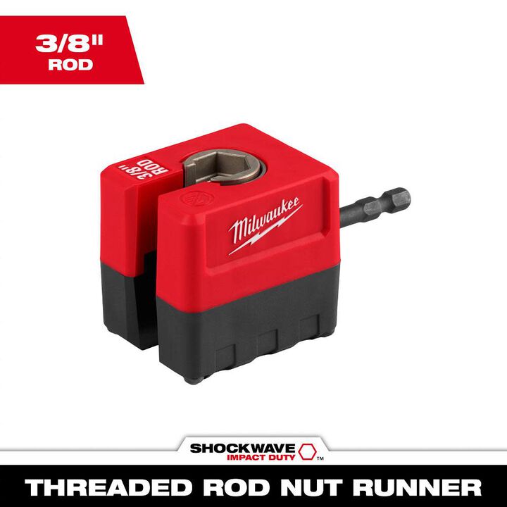 Milwaukee SHOCKWAVE Impact Duty 3/8 Inch Threaded Rod Nut Runner, large image number 8