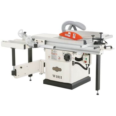 Shop Fox 10in Sliding Table Saw 230V 5HP 1 Phase