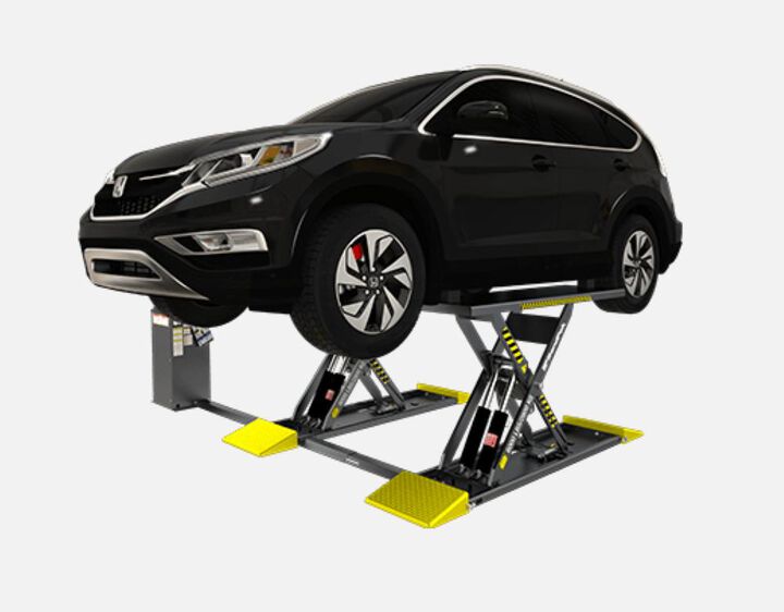 Bendpak MDS-6LP Mid Rise Scissor Vehicle Lift with Open Center 6000 lbs Capacity