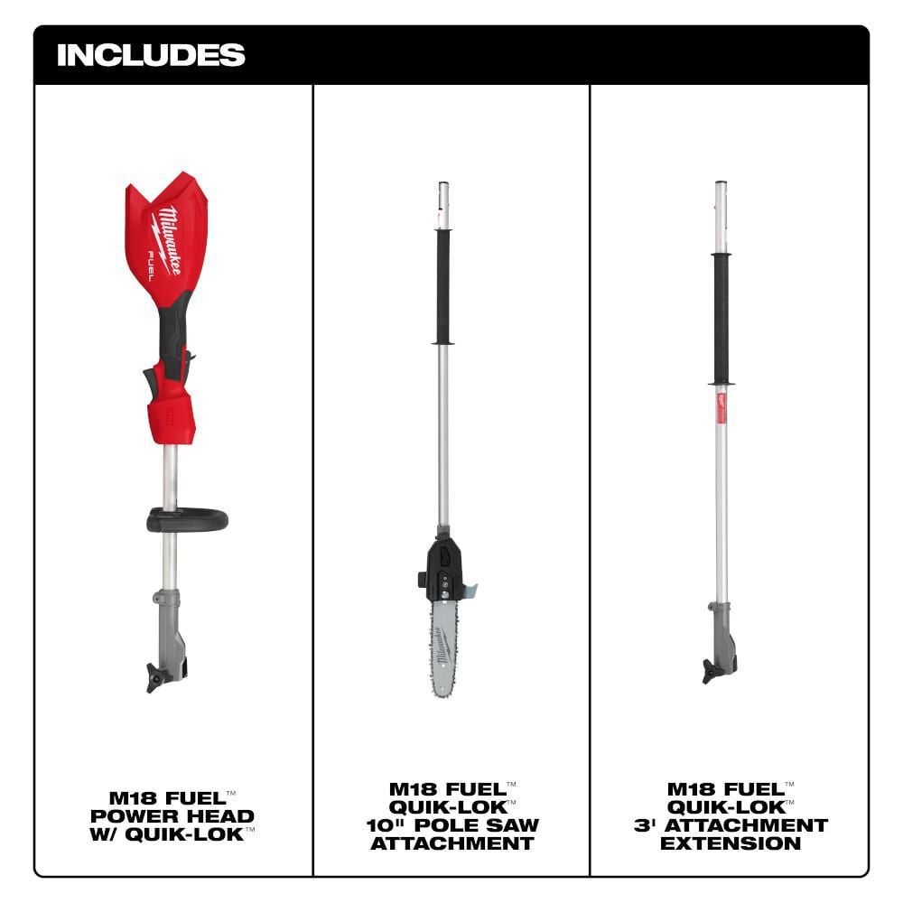Milwaukee M18 FUEL Pole Saw with QUIK-LOK (Bare Tool), large image number 6