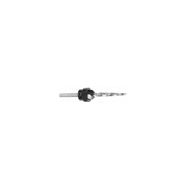 WL Fuller 3/16in Drill Bit Hole Round Shank Taper Point Drill Bit Countersink, large image number 1