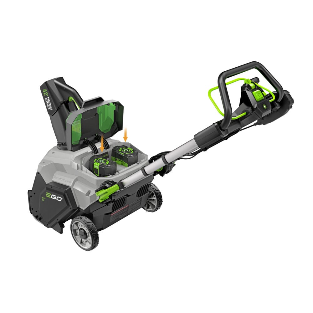 EGO 21 Inch Peak Power Snow Blower Kit with Steel Auger, Two 4 Ah Batteries, and 320W Charger, large image number 7
