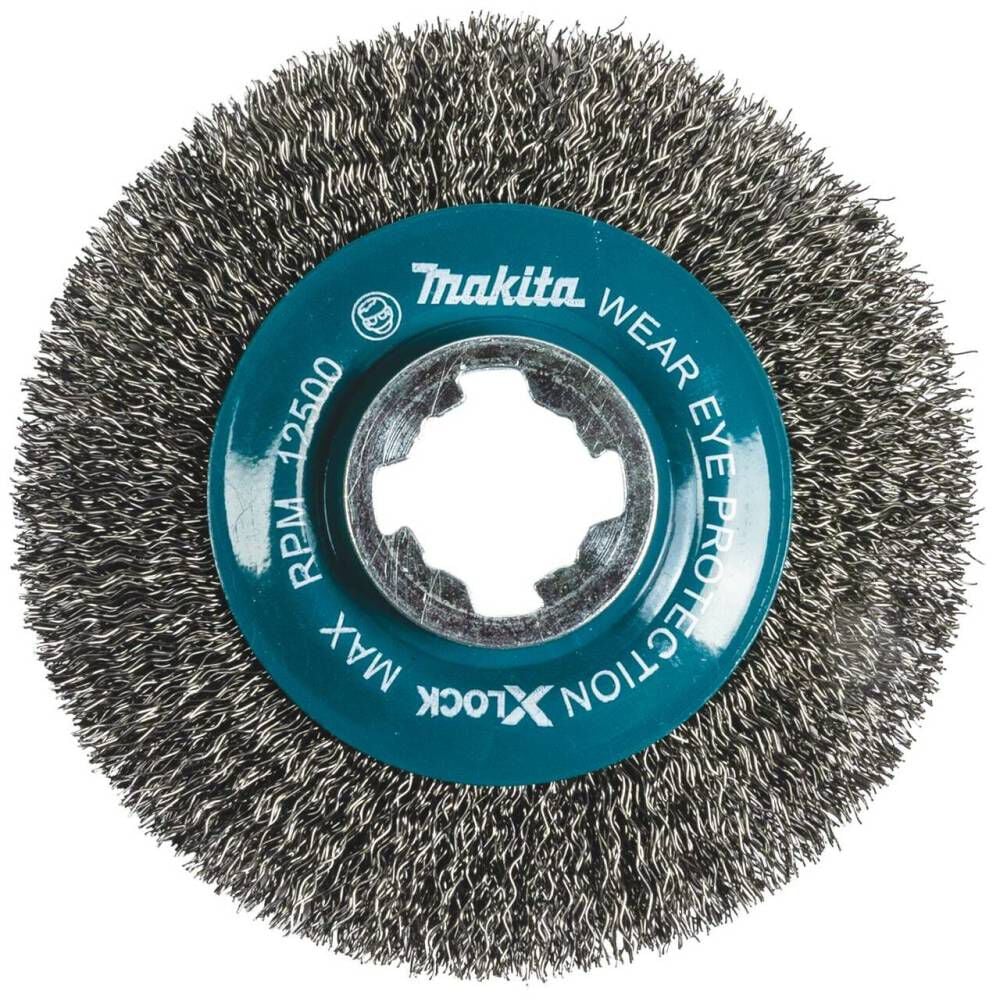 Makita X-LOCK 4-1/2in Carbon Steel Crimped Wire Wheel Brush, large image number 1