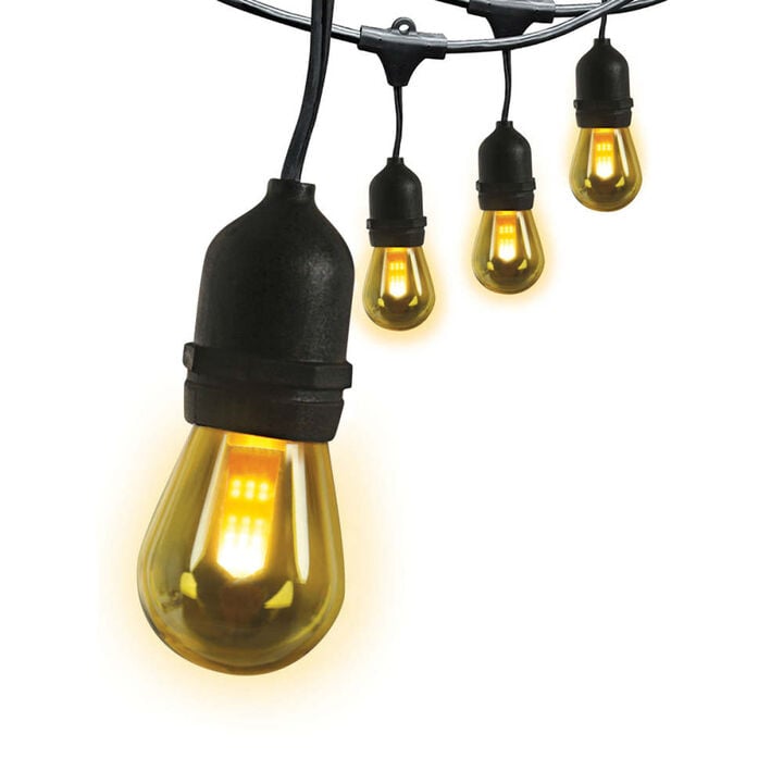 Feit Electric 12 Ft. Length 2W 1800K 7 LED String Lights Amber Flame Effect