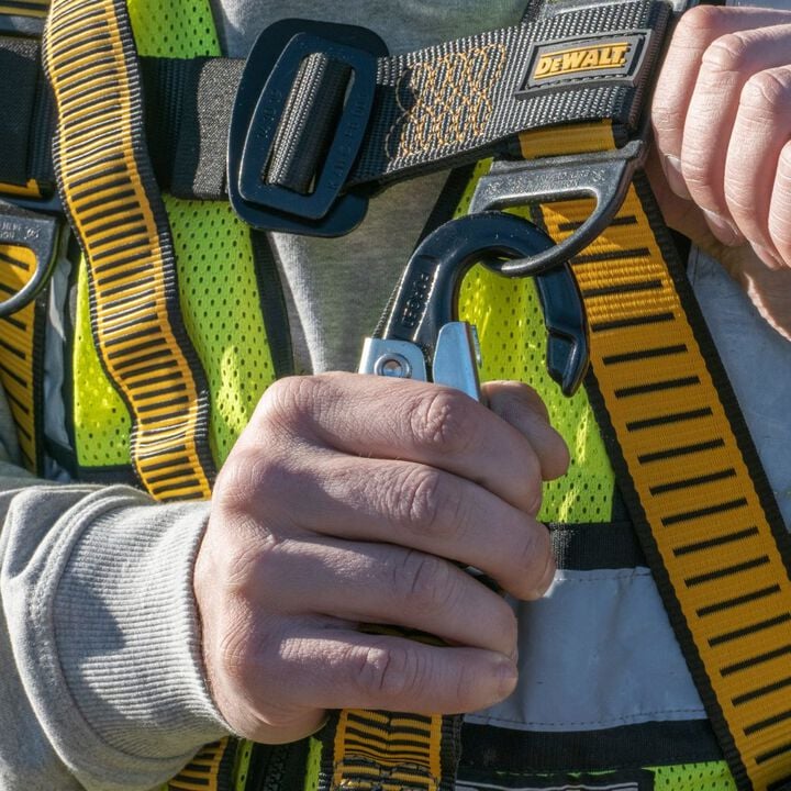 DEWALT 6 ft Internal Energy Absorber Single Leg Lanyard with Snap Hooks, large image number 4