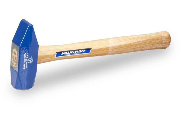 Vaughan Supersteel 40 Oz Blacksmith Hammer with Hickory Handle