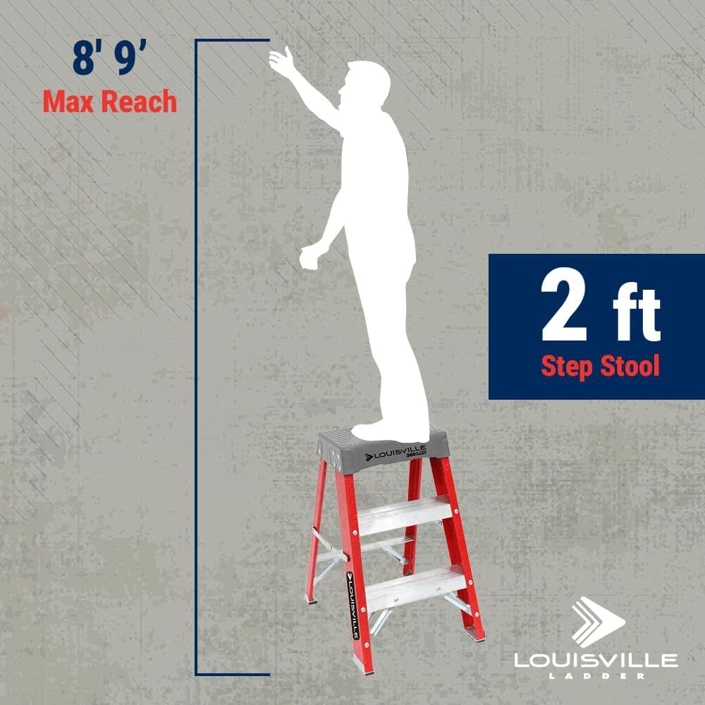 Louisville Ladder 2 Ft Fiberglass Step Stool, large image number 5