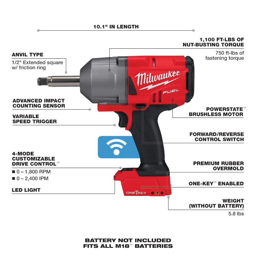 Milwaukee M18 Fuel 1 2inch Torque Impact Wrench Bare Tool 2769 20 Simolary simolary.com 11