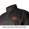 Black Stallion Welding Jacket 9oz Black FR Cotton 3X, small image number 2
