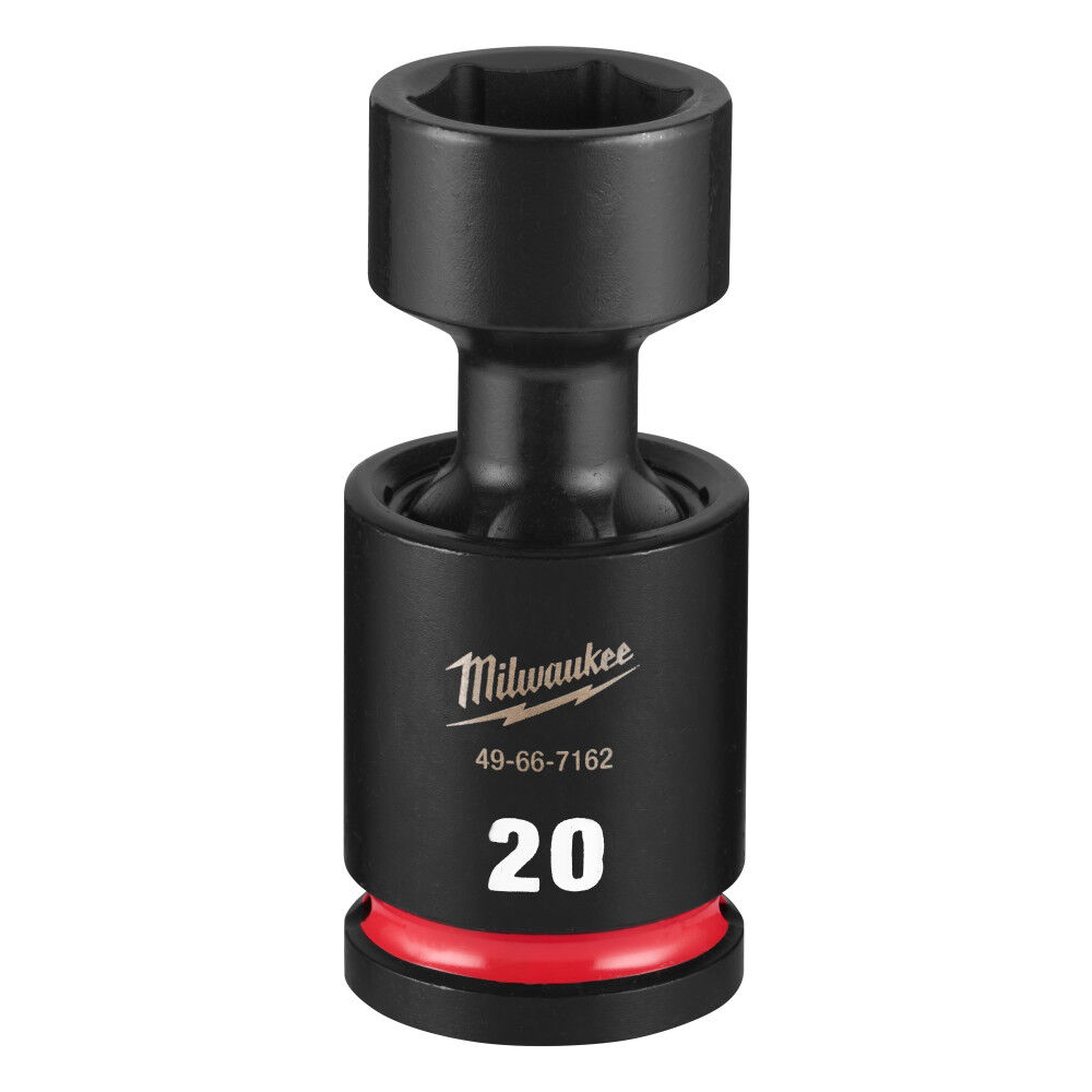 Milwaukee SHOCKWAVE Impact Duty 1/2 Inch Drive 20MM Standard Swivel Socket - 49-66-7162
