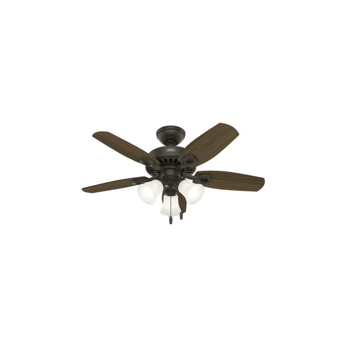 Hunter Fan Builder Ceiling Fan 42in New Bronze Brazilian Cherry, large image number 1