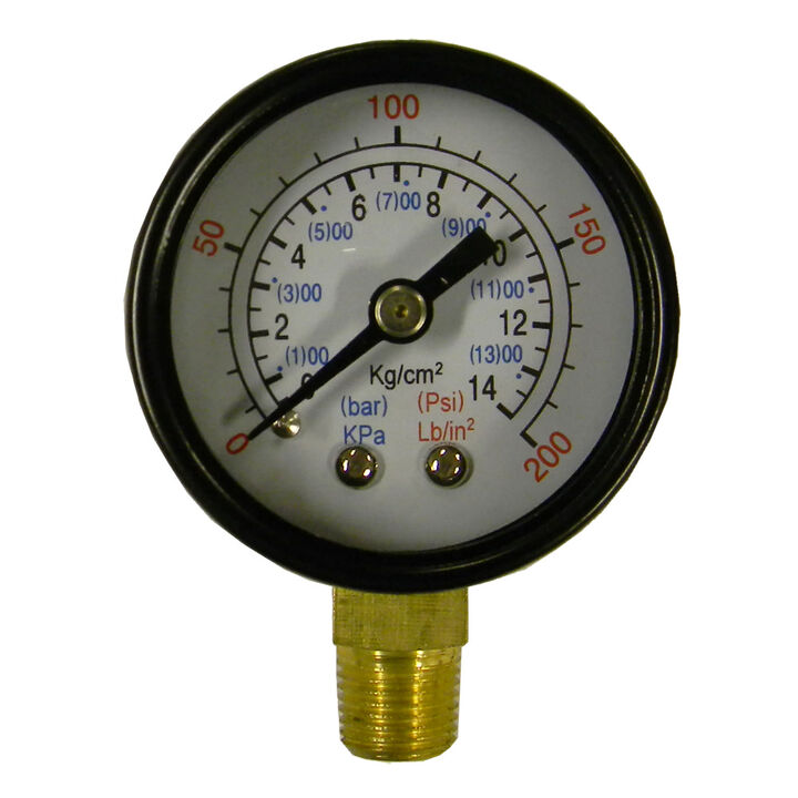 Powermate 1 1/2 Inch 160 PSI Pressure Gauge 1/8 Inch Bottom Connect