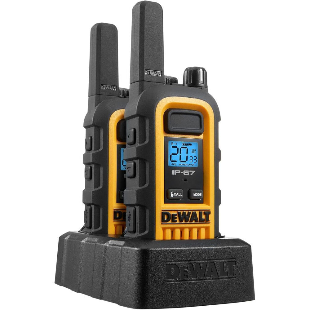 DEWALT HeavyDuty 1W Walkie Talkies 2pk DXFRS300 Acme Tools