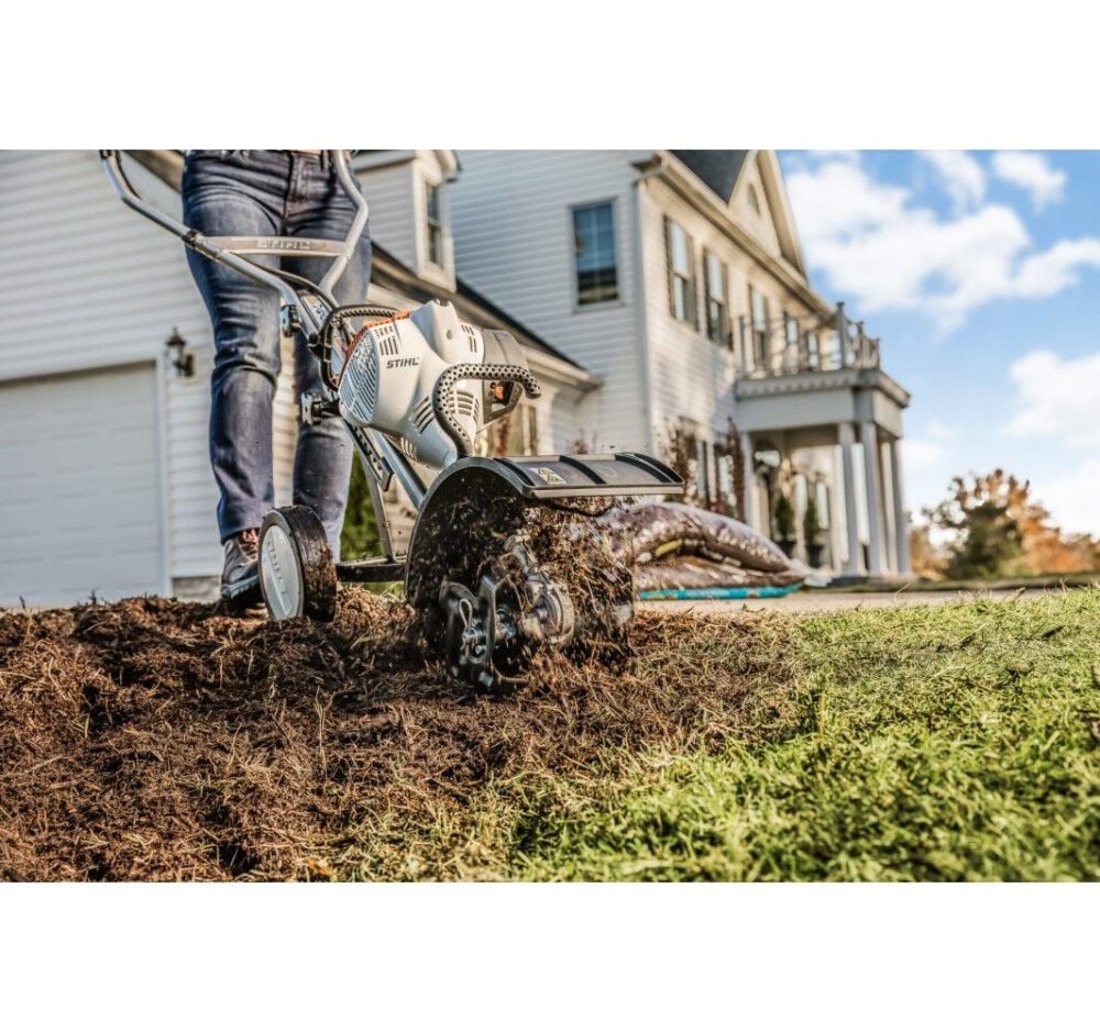 Stihl MM 56 C-E Yard Boss Gas Cultivator with Wheel Kit, large image number 7