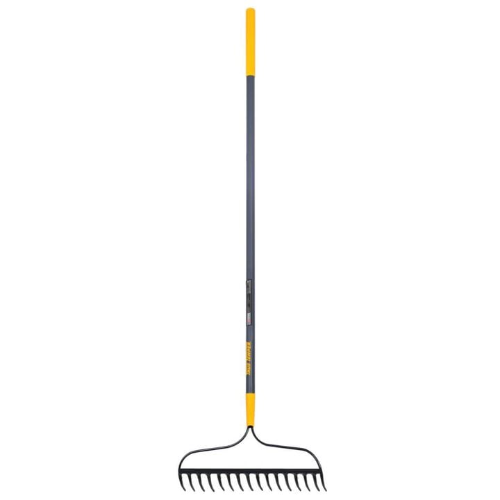 True Temper 16-Tine Welded Bow Rake with Fiberglass Handle