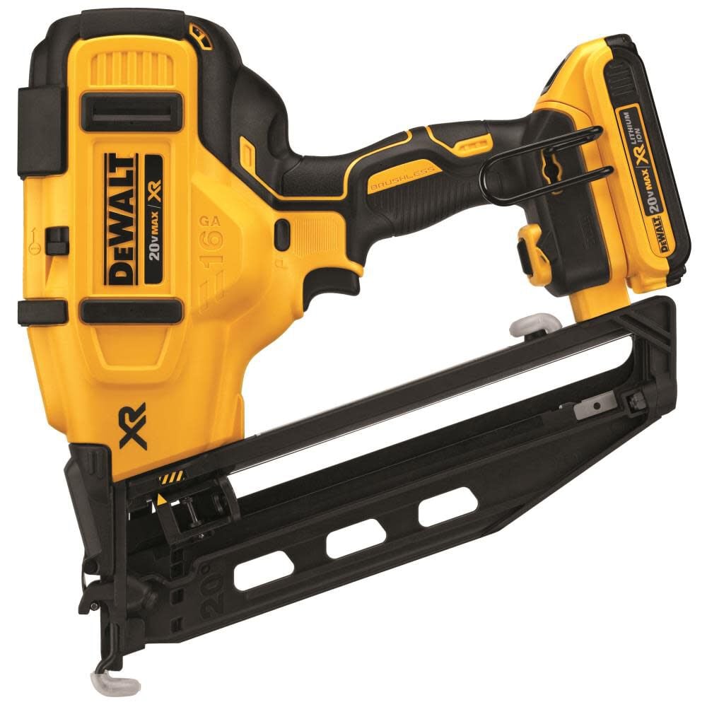 DEWALT 20 V MAX 16 Gauge Angled Cordless Finish Nailer Kit Simolary simolary.com 22
