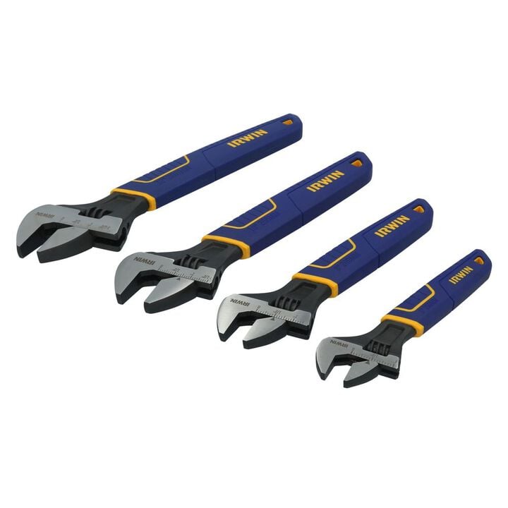 Irwin Vise-Grip Adjustable Wrench Set, SAE/MM, 4 Piece, large image number 9